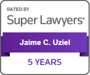 Rated by super lawyers | Jaime C. Uziel | 5years